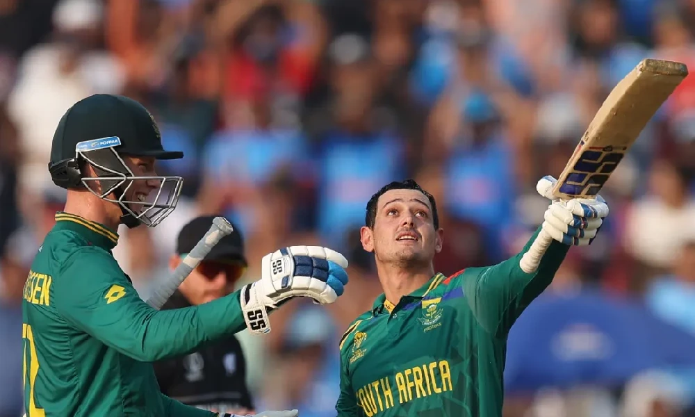 Quinton de Kock brought up his fourth century this World Cup