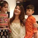 Radhika Pandit with children