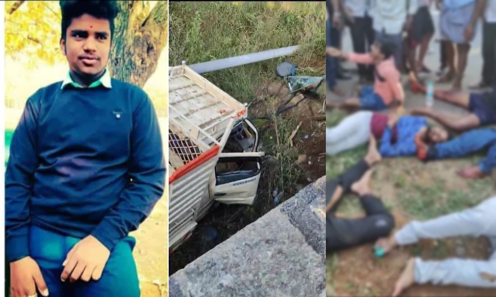 darshan a boy dead in road accident