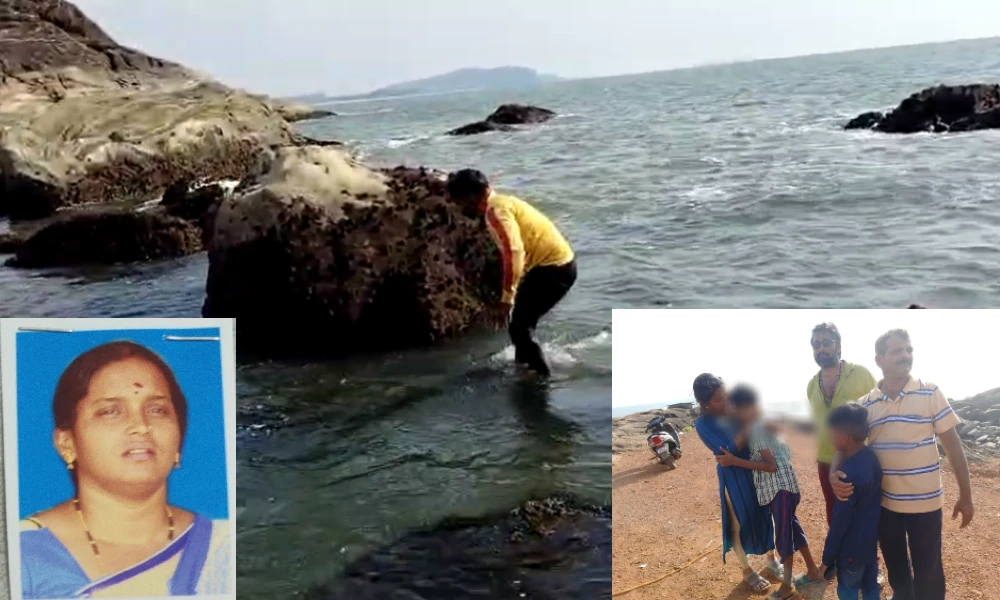 Woman jumps into sea leaving children at bus stand
