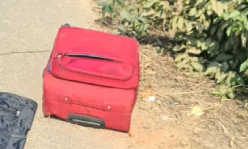 Woman Body Inside Suitcase