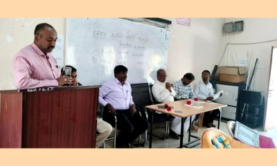 Tahsildar Sivananda Maitre spoke at the Constitution Day program in Hulasur