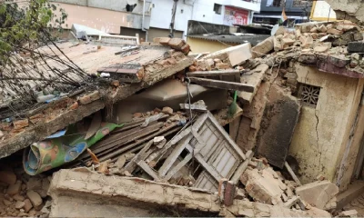 Shivajingar School building collapses The children escaped unhurt