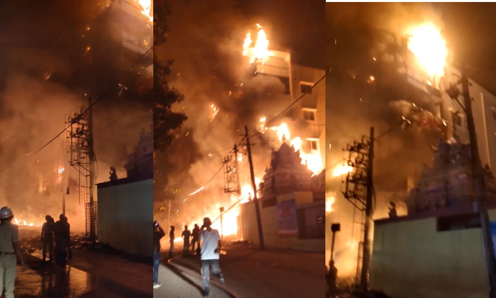 fire accident ramamurthynagar
