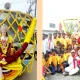 he bus was attractively decorated with yellow and red flowers by the Kannada abhimani