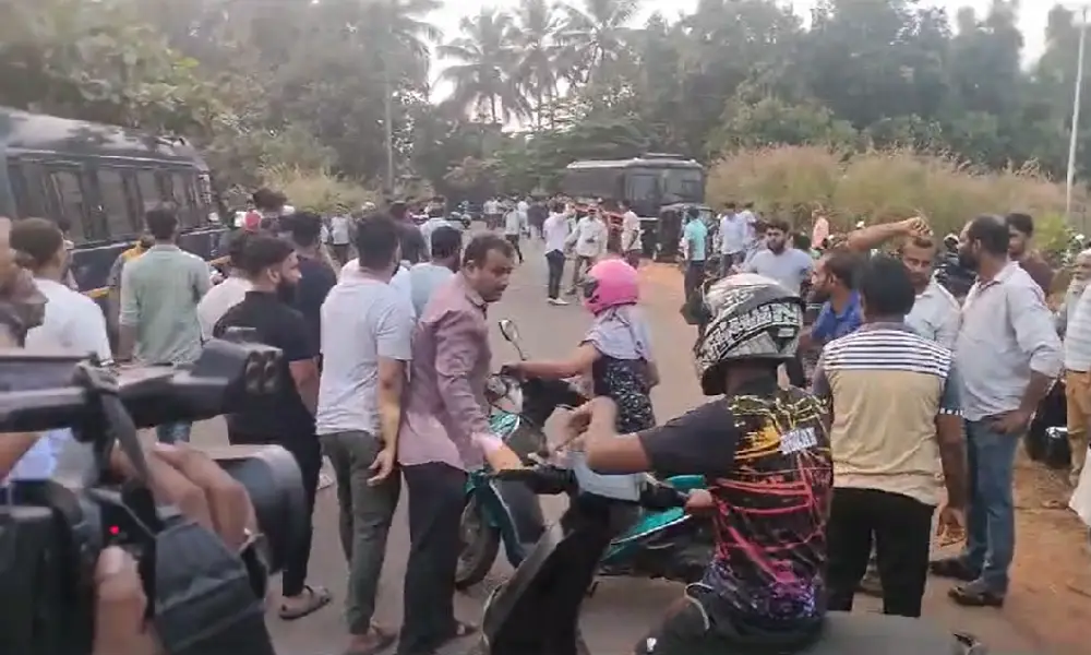 Udupi Murder case protest by public 