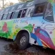 private bus fell into a ditch in shira