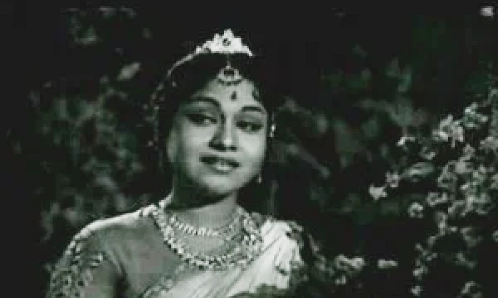 Actress Leelavati and Rajkumar film
