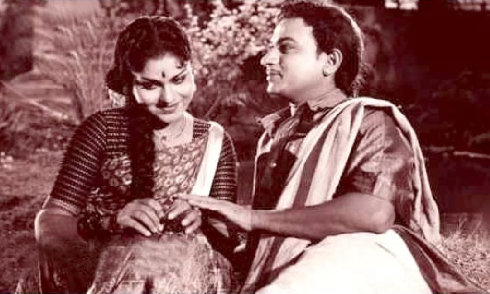 Actress Leelavati and Rajkumar film