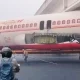 Scrap Airplane stuck under bridge in bihar and Viral Video