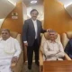 CM Siddaramaiah in flight