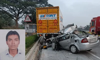 Car Accident one dead in Bangalore