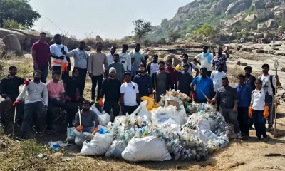 Cleanliness campaign in Anjanadri Hill