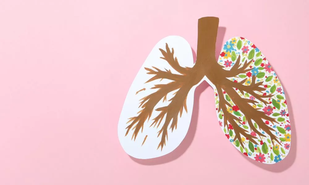 Concept of World lung day, lung problems and treatment