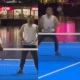 Dhoni and Pant playing tennis in Dubai