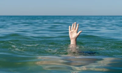 Drowned in water