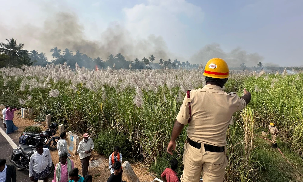 Fire Accident in Vijayapur
