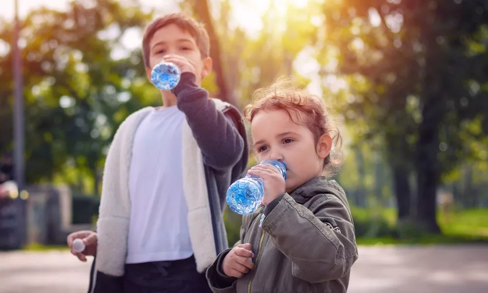 Kids Drinking Water