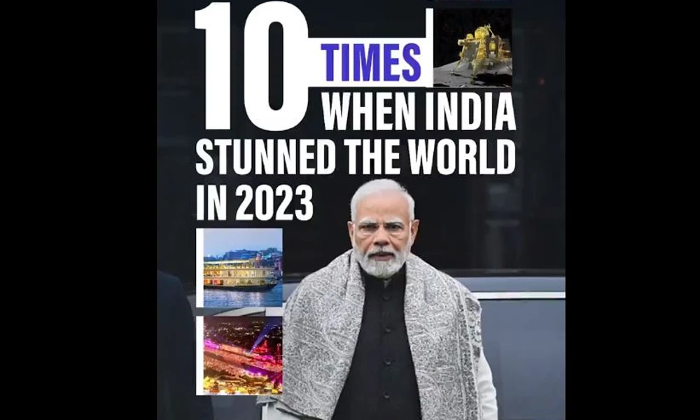 Indian govt share 10 moments that are stunned the world and Year Ender 2023