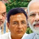 Narendra Modi Amit Shah and Randeep Surjewala