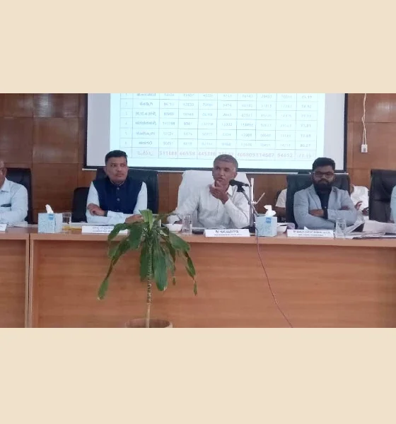 Progress review meeting at Vijayanagara