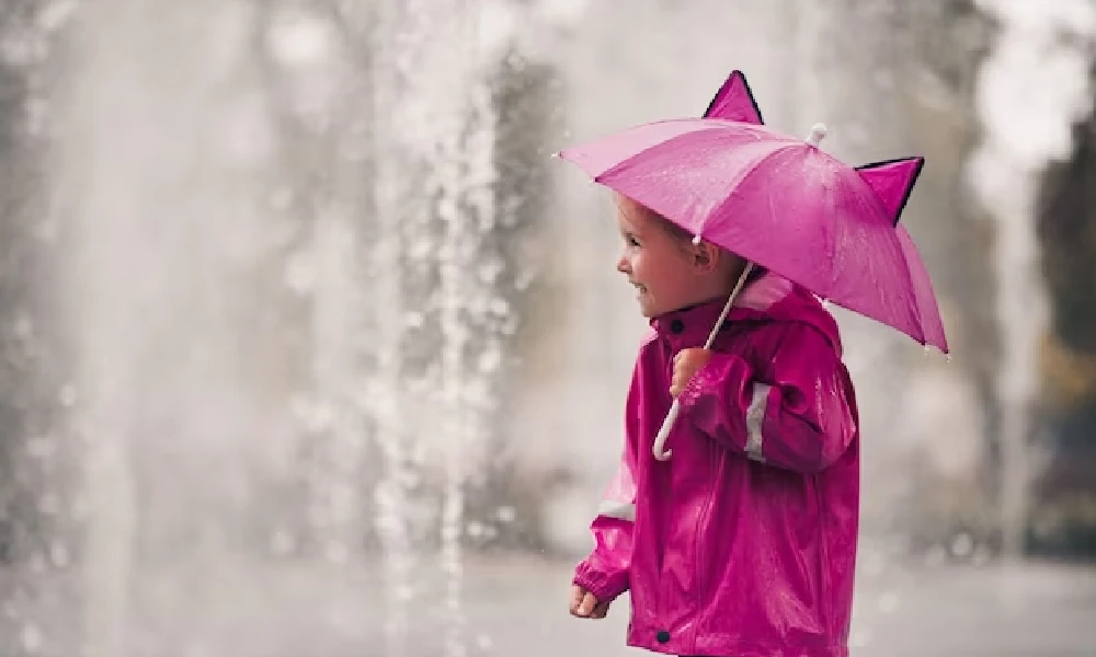 Rain with child