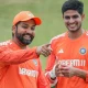 Rohit Sharma & Shubman Gill during practice session