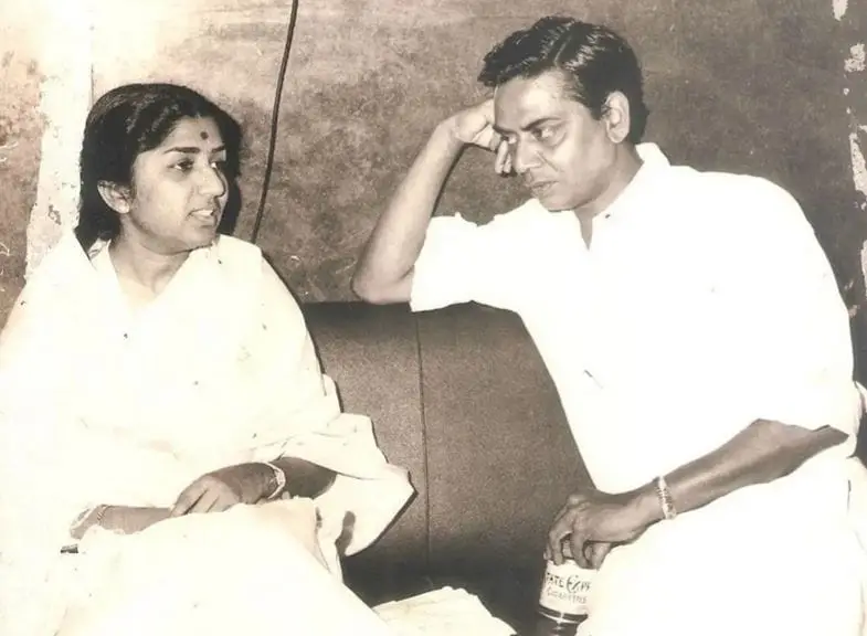 Shailendra with Lata Mangeshkar