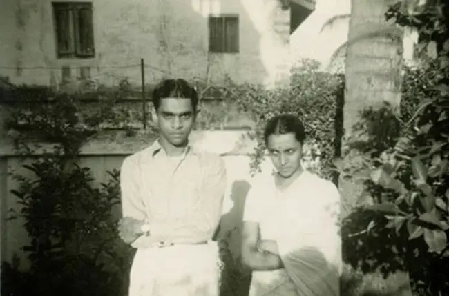 Srinivasa Ramanujan With Wife