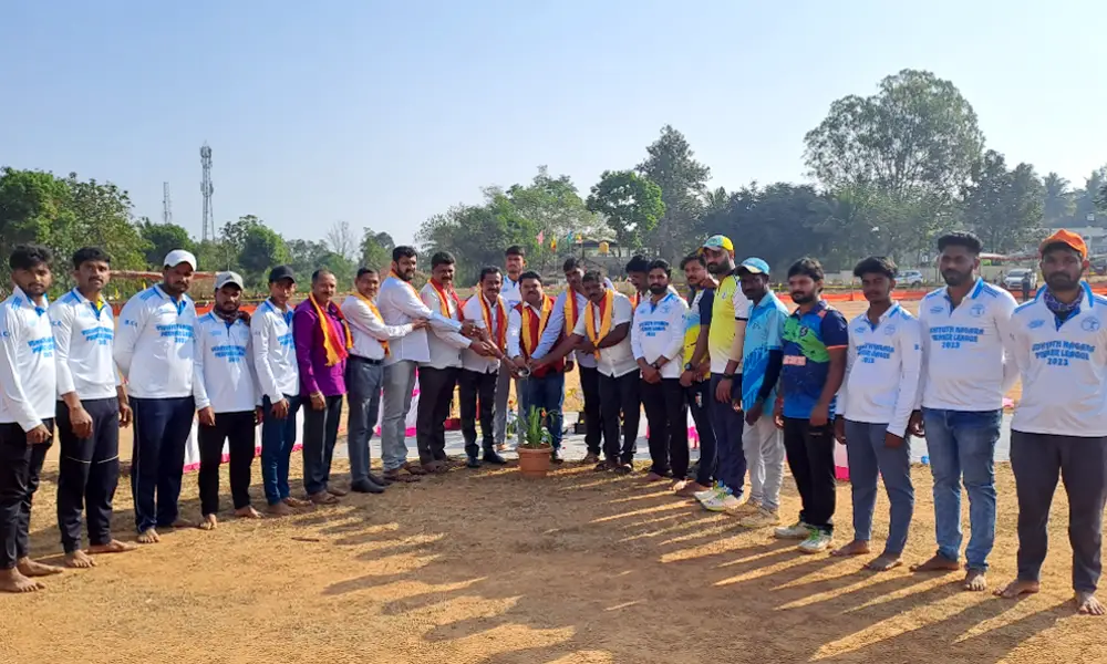 State Level Third Annual Vidyut Nagar Premier League Cricket Tournament inauguration at Soraba
