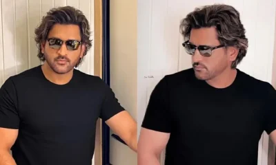 MS Dhoni long-hair look