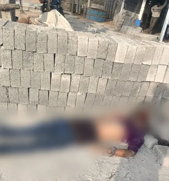 murder at Cement block factory