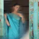 Alia Bhatt Turquoise Blue Silk Saree Special Ramayana Connection