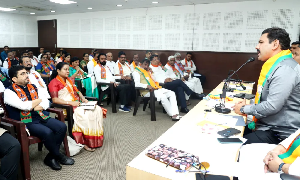 BJP Karnataka Media Workshop and BJP state president BY Vijayendra