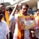 BJP protest against arrest of kara sevaks
