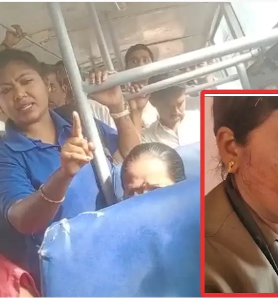 BMTC lady conductor assaulted by woman Passenger