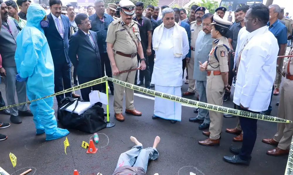 CM Siddaramaiah visit police department