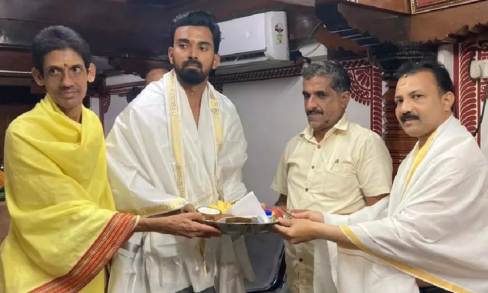 KL Rahul visited Sri Mookambika Temple