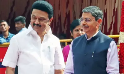 Tamil Nadu governor remark about Gandhi and CM hits back