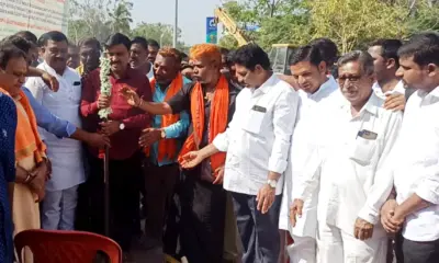 MLA G. Janardhana Reddy drives for road development work in Gangavathi
