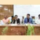 progress review meeting by District In-charge Minister B.Z. Zameer Ahmed Khan at Hospete