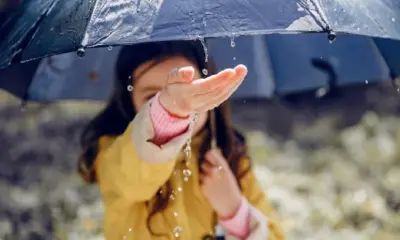Girl Enjoying Rain