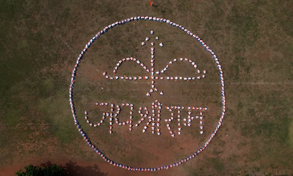 Ramvandane from 300 Students of Saraswati Vidya Kendra of Konkani Education Trust in Kumta