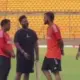Rishabh Pant appears with Indian team