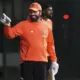 Rohit Sharma was in good spirits during India's training session