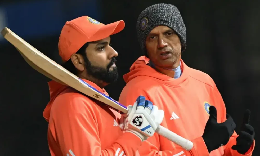 Rohit Sharma and Rahul Dravid plot India's path to the T20 World