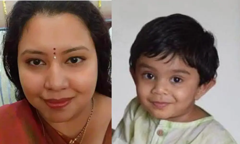 Suchan Seth and her son