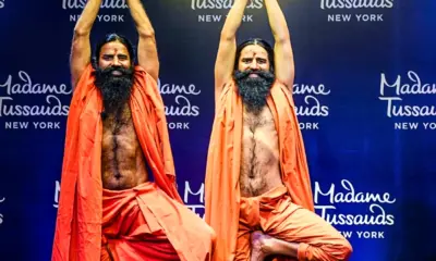 Wax Statue of yoga guru Baba Ramdev at New York Madame Tussauds Museum