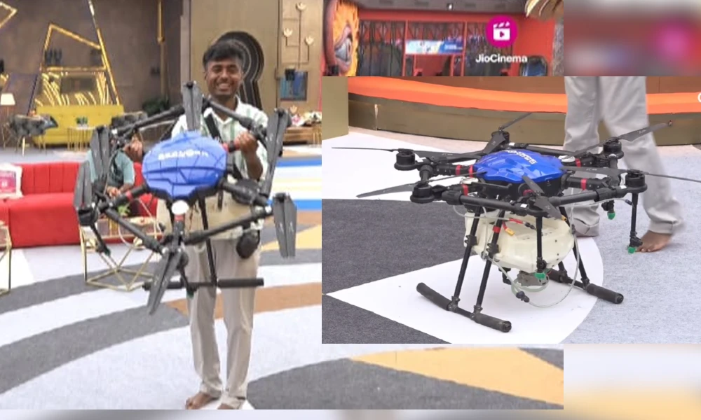 drone Prathap Company ``Drone'' Lands in Bigg Boss House