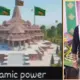 Green flag on Ayodhya Mandir
